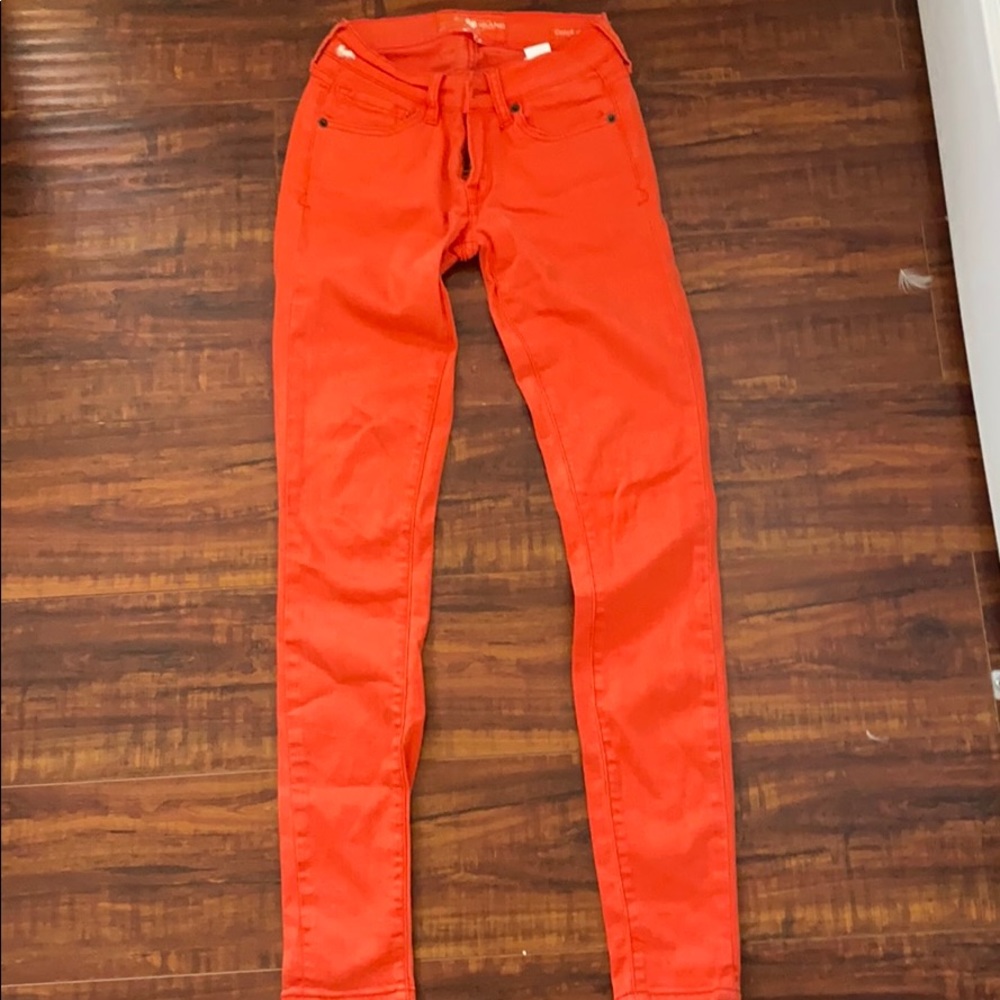 Lucky brand orange denim